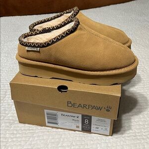 BearPaw Camel Suede Slip-Ons